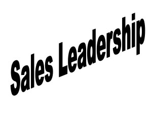 Sales Leadership button