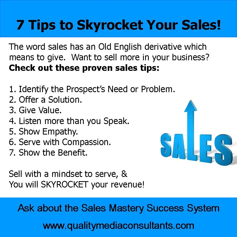 7 SalesTips to Skyrocket YourSales