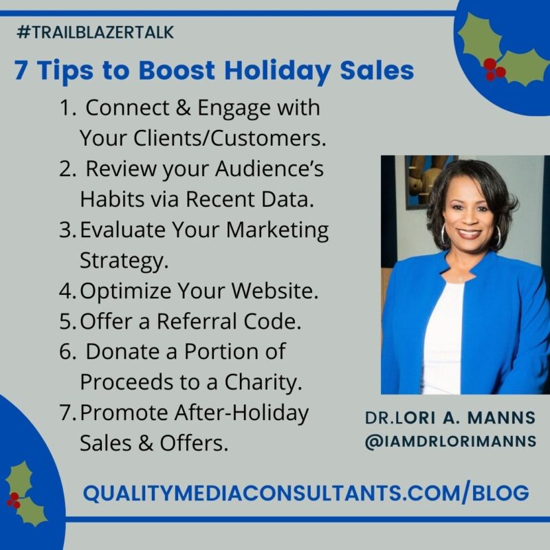 7 Tips to Boost Holiday Sales - Quality Media Consultant Group LLC